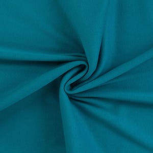 Tissu côtelé pour poignets, vendu au mètre, extra large - Tissu côtelé pour poignets, coloris uni - Tissu tubulaire pour poignets - Maille - Jersey côtelé *À partir de 25 cm x 95 cm 006 seegrün