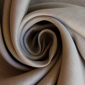 Linen voile sold by the meter soft linen voile plain flowing blouse fabric, airy summer fabric, light linen fabric, natural fabric From 50 cm 052 beige