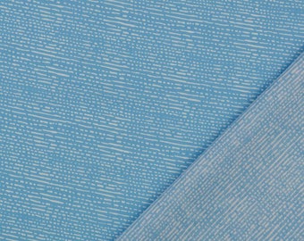 Dekostoff Baumwolle bedruckt - Streifen türkis - Stoff Meterware Webware seeblau, Popeline Baumwollstoff unregelmäßige Linien *ab 50 cm