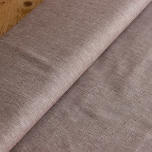 Half linen by the meter herringbone light brown - linen blend - linen/cotton brown - linen fabric patterned - linen plain - linen fabrics /50 cm