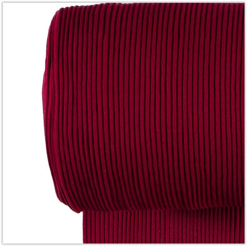 Grobstrick Bündchen Uni Meterware - Bündchen breit gerippt - Cordstoff im Schlauch - Bündchen einfarbig - *ab 25cm x 70cm Bild 5