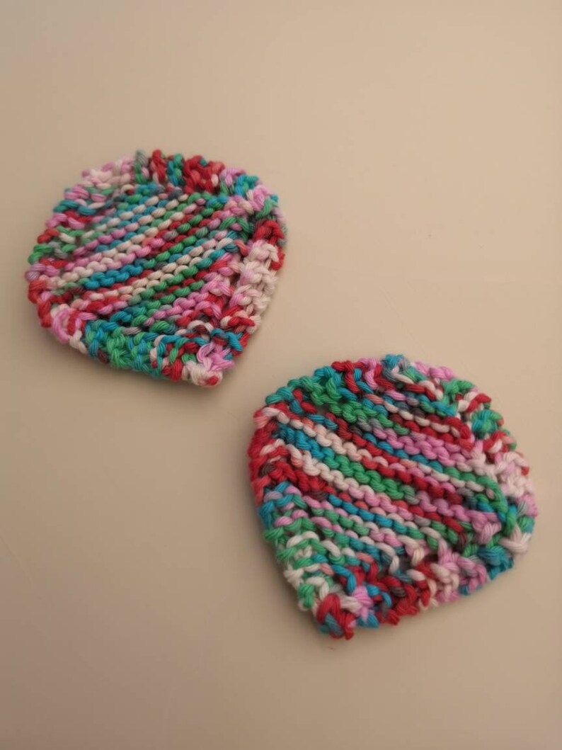 Knitted Face Scrubbie Knitted Wipes Cotton Pad Cotton Etsy