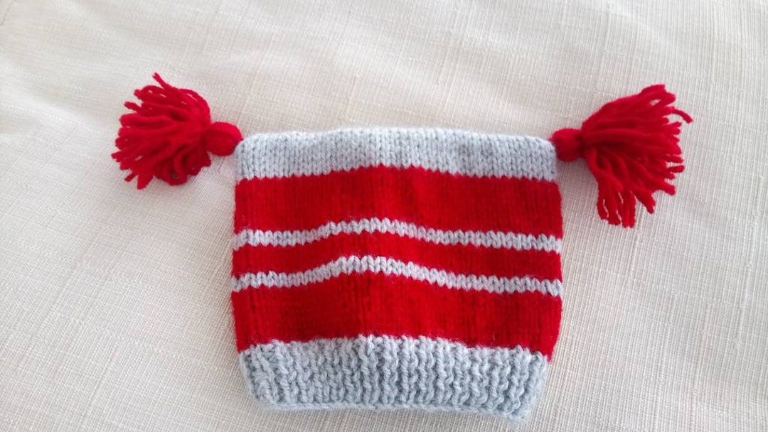Hand Knitted Baby Beanie Hat Grey Baby Hat Baby Winter Hat Etsy Ireland