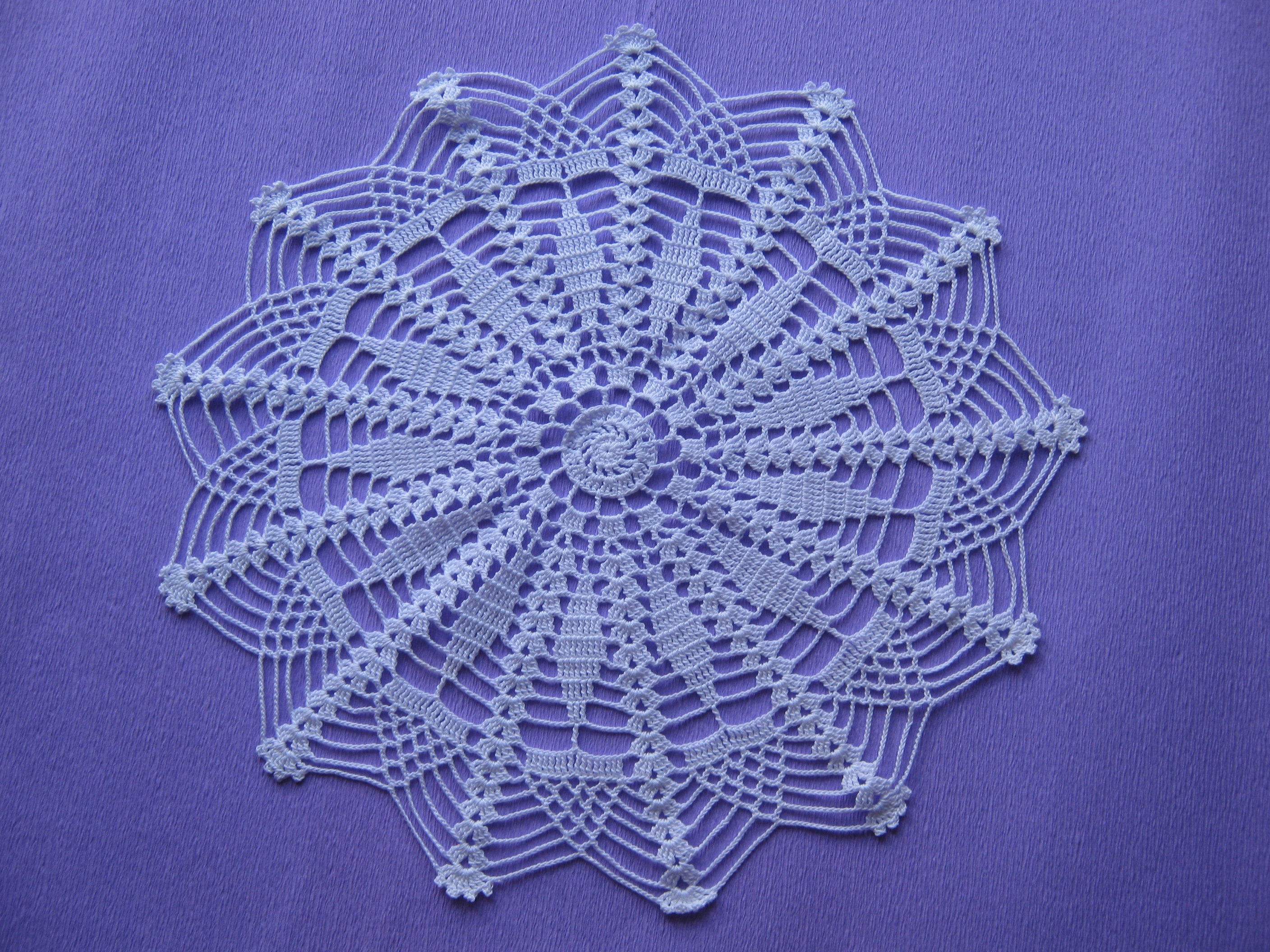 Napperon en Coton Fin , Fait Au Crochet | N54