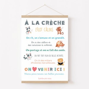 Nursery, nanny or mom gift poster, teacher gift, personalized