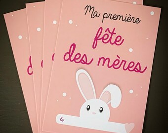 Cartes étapes bébé, mois par mois, première fête des mères, cadeau naissance, souvenir