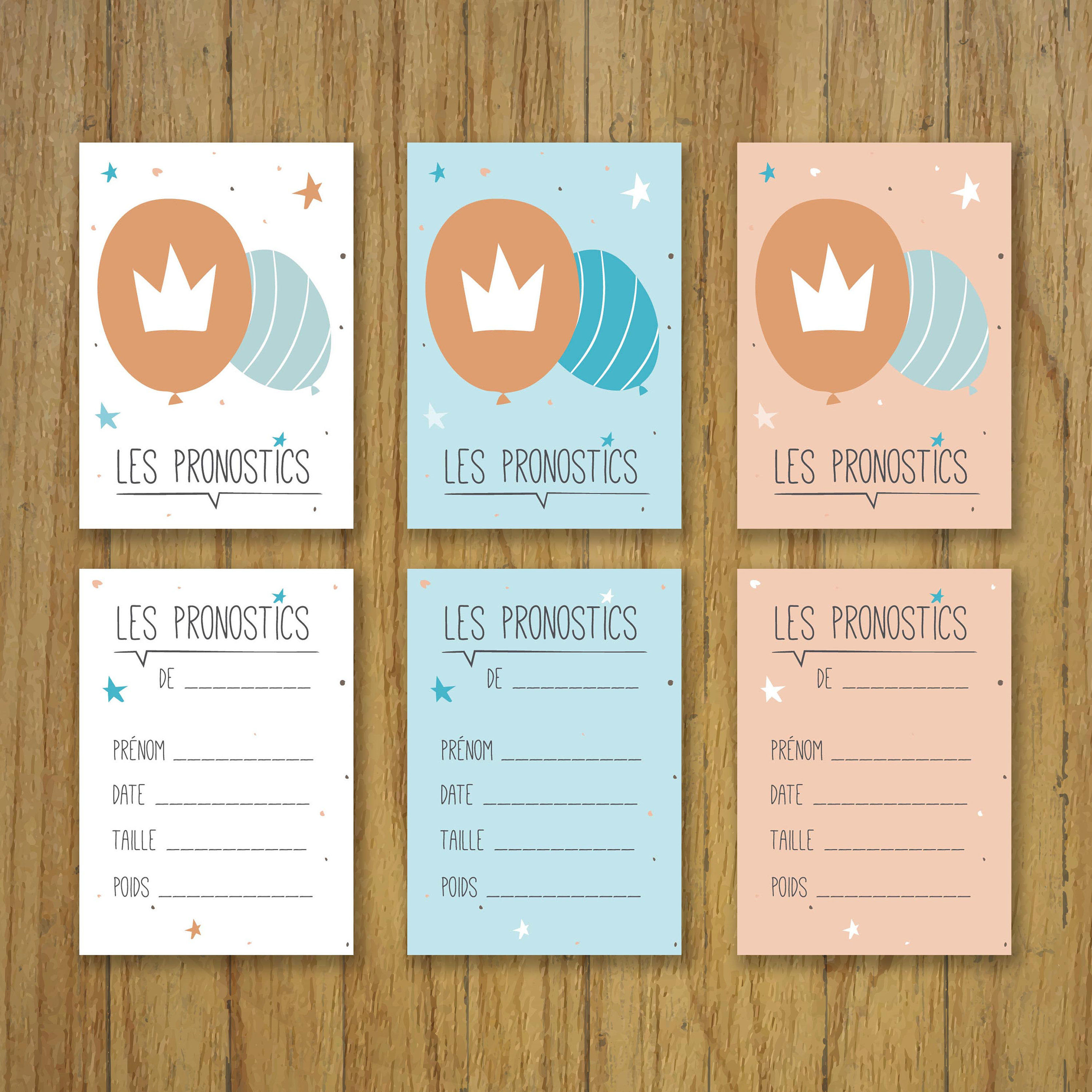 Carte Pronostic Naissance Animation Babyshower Fete Etsy