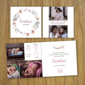 Share birth, pastel country, crown flowers, pictos