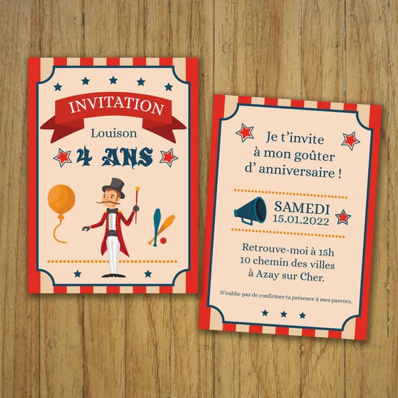 Invitation anniversaire femme CINEMA - Faire-part naissance, faire-part  mariage, baptême, invitation anniversaire : La boite à faire part