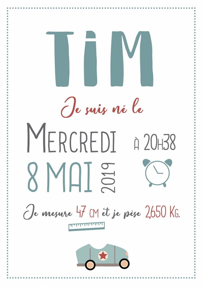 Cartaz de nascimento personalizado, decoração de quarto, presente de nascimento, bebê, moldura imagem 4
