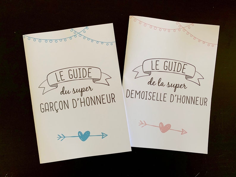 Livret témoin mariage, kit temoin, rose bleu, guide, mariage image 3