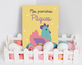 Baby milestone cards, month by month, first Easter, birth gift, souvenir, first holidays