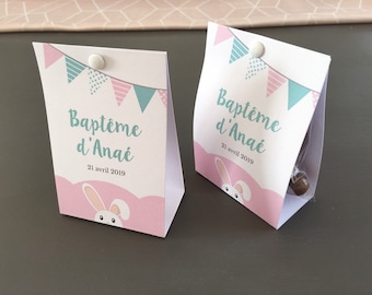 Bags for favors, christening, birthday, box dragees, deco, table