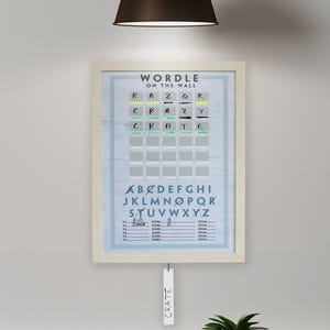 Wordle On The Wall™ - Game Fun Family Wordplay, Home Decor