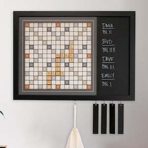 Smaller Spaces Magnetic Word Tile Set | Love Scrabble® | Great for apartments | Game Wall Decor | Game Room Decor| Unique Art