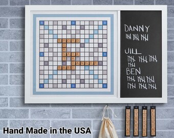 Magnetic Scrabble Game | Beach or Classic  | Family Night | Game Room Decor | Scrabble Board | Unique Wall Decor