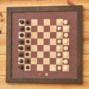 Jeu d&#39;échecs | Jeu d&#39;échecs magnétique | Jeu d&#39;échecs | Pièces d&#39;échecs | échiquier | Cadeau | Cadeau unique | décoration murale