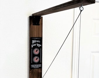 Ring and Hook Game | LED lights & personalized designs, folds easily, a great add to your home bar or man cave decor.