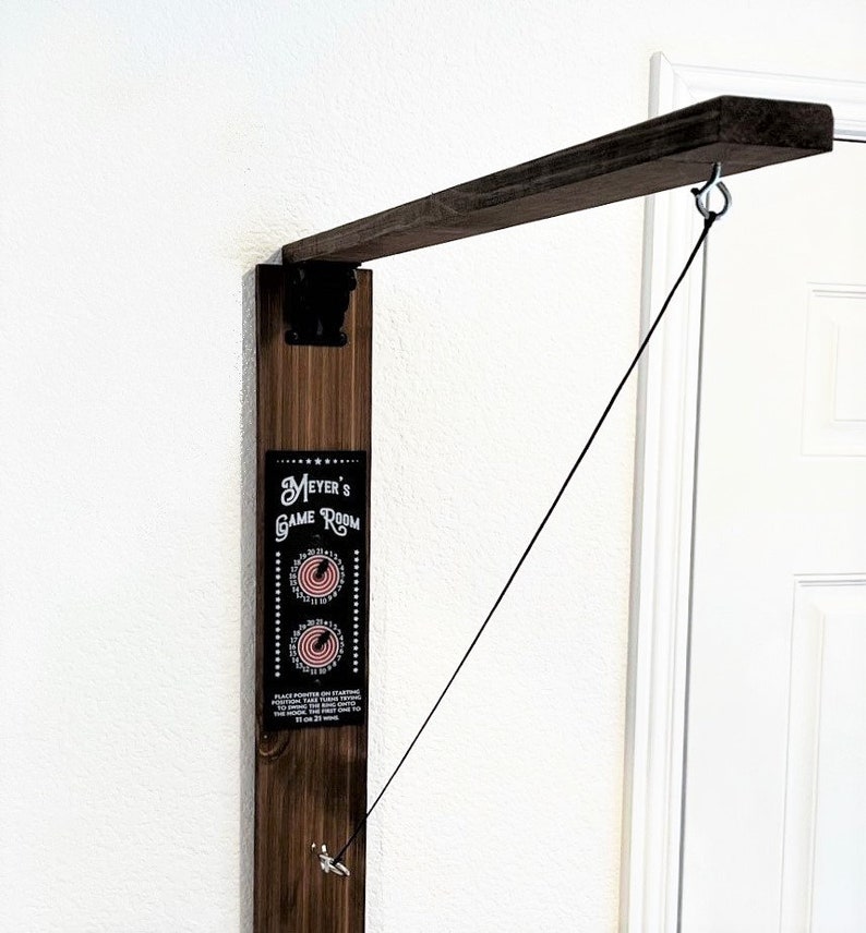 Ring and Hook Game LED lights & personalized designs, folds easily, a great add to your home bar or man cave decor. image 1