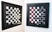 Chess and Checkers Set | One board, both game pieces | Magnetic Chess or Checkers Game | Hanging Board Game | Game Set | Unique Board Game | 