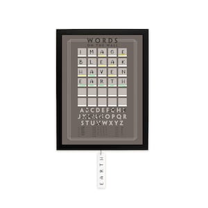 Words On The Wall™ - Fun Easy Game - Word Game -  Board games -  Wall art - Family gift - Game room - Home Decor - Unique Wall Game - Modern