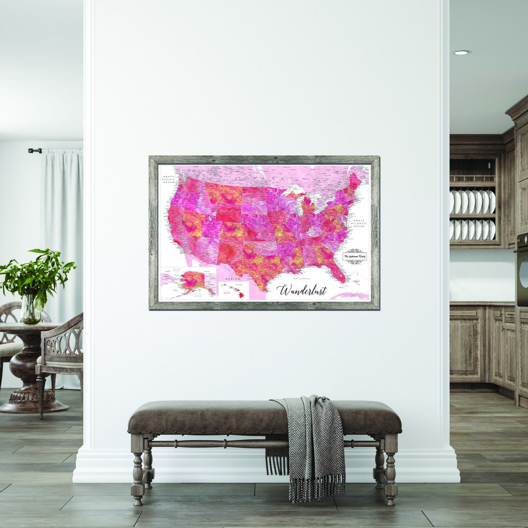 United States Map Travel Tracker - Il 1080xN.4805921750 N88f 