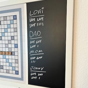 Magnetic Scrabble Game Beach or Classic Family Night Game Room Decor Scrabble Board Unique Wall Decor image 5