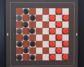 Magnetic Checkers Game: Wall Decor, Fun Conversation Piece