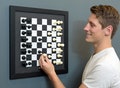 Magnetic Wall Chess Set: 18x18 Decor, Interactive Game