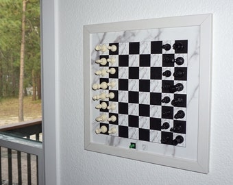 Magnetic Chess Decor | Game Room Decor | Game Wall  | Unique Chess Set | Home Decoration | Office Decoration |