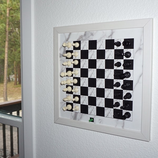 Magnetic Chess Decor | Game Room Decor | Game Wall  | Unique Chess Set | Home Decoration | Office Decoration |