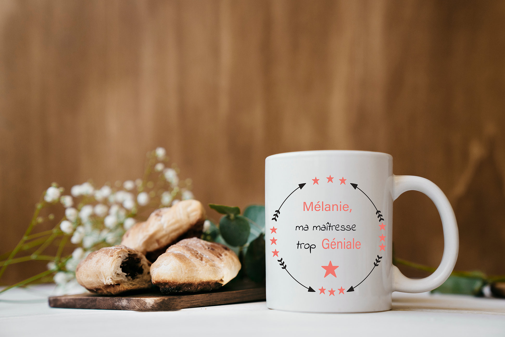 Mug Personnalisé Maîtresse Trop Géniale | Mug Cadeau Maîtresse