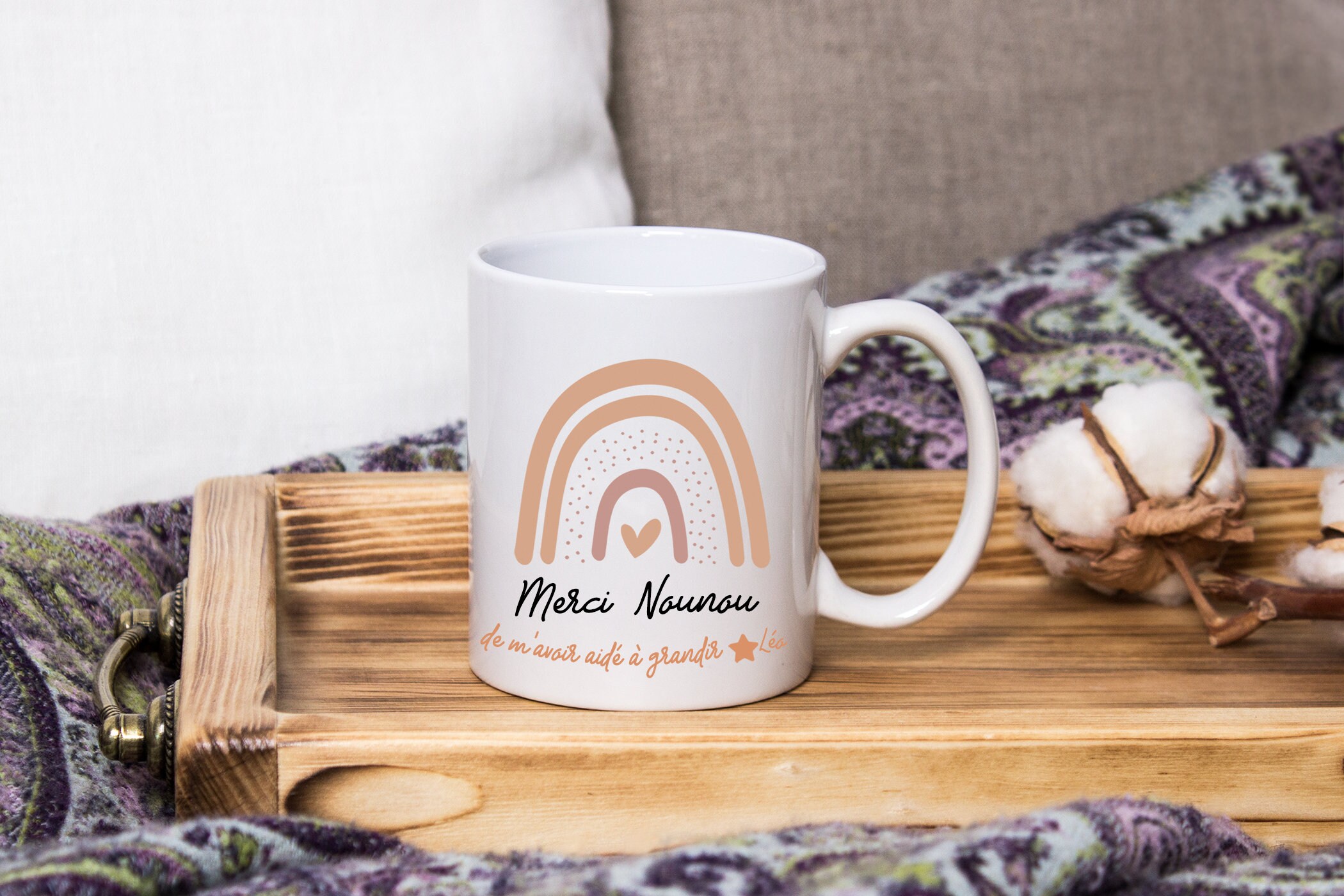 Mug/Tasse Personnalisé Nounou, Anniversaire