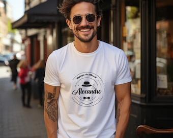 T-shirt EVG + date + prénom du marié personnalisés, enterrement de vie de garçon, cadeau pour le futur marié, cadeaux de mariage, fête EVG