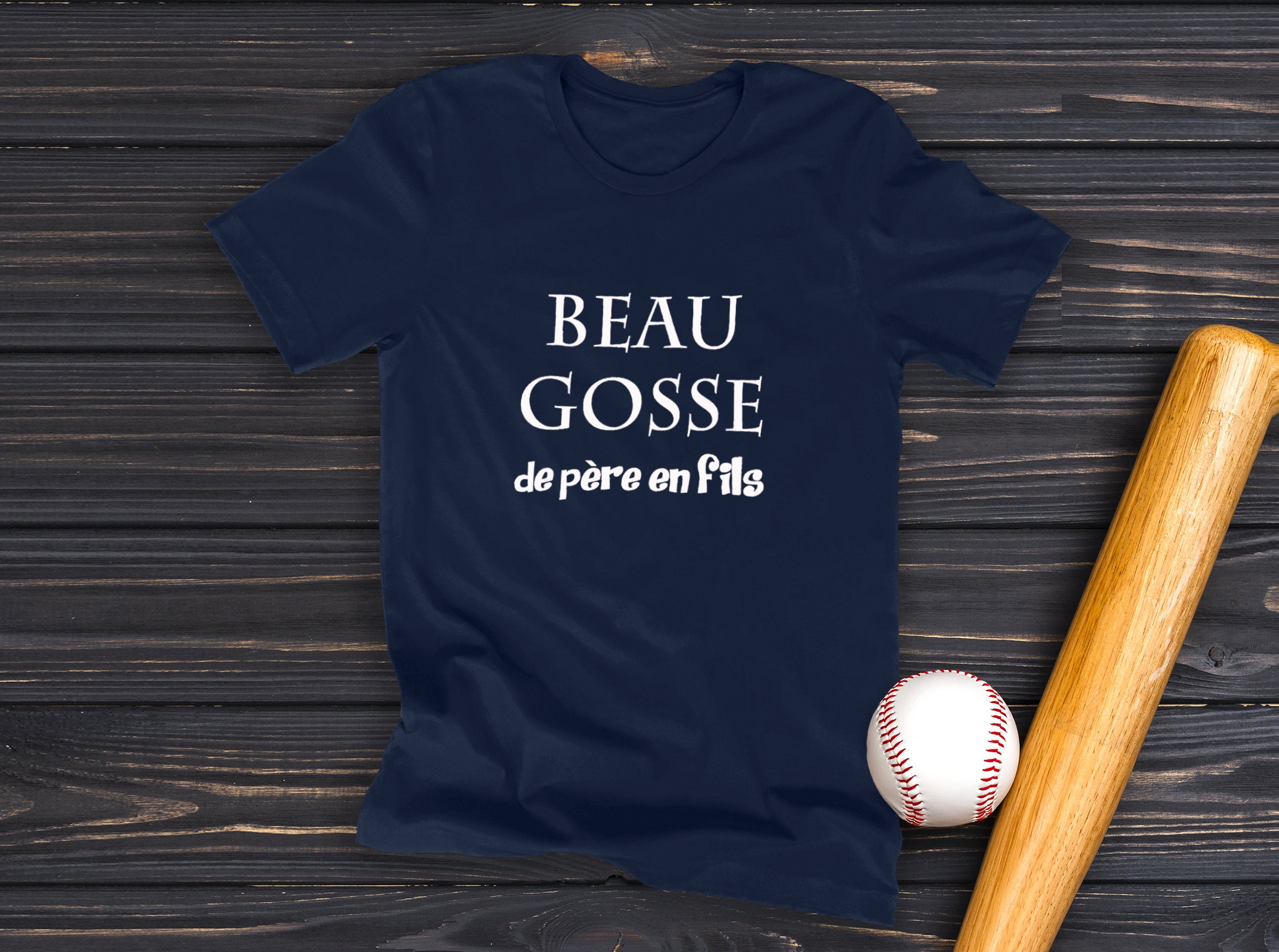 Beau Gosse Tee Shirt Papa Et Fils T-shirt Beau Père En Fils