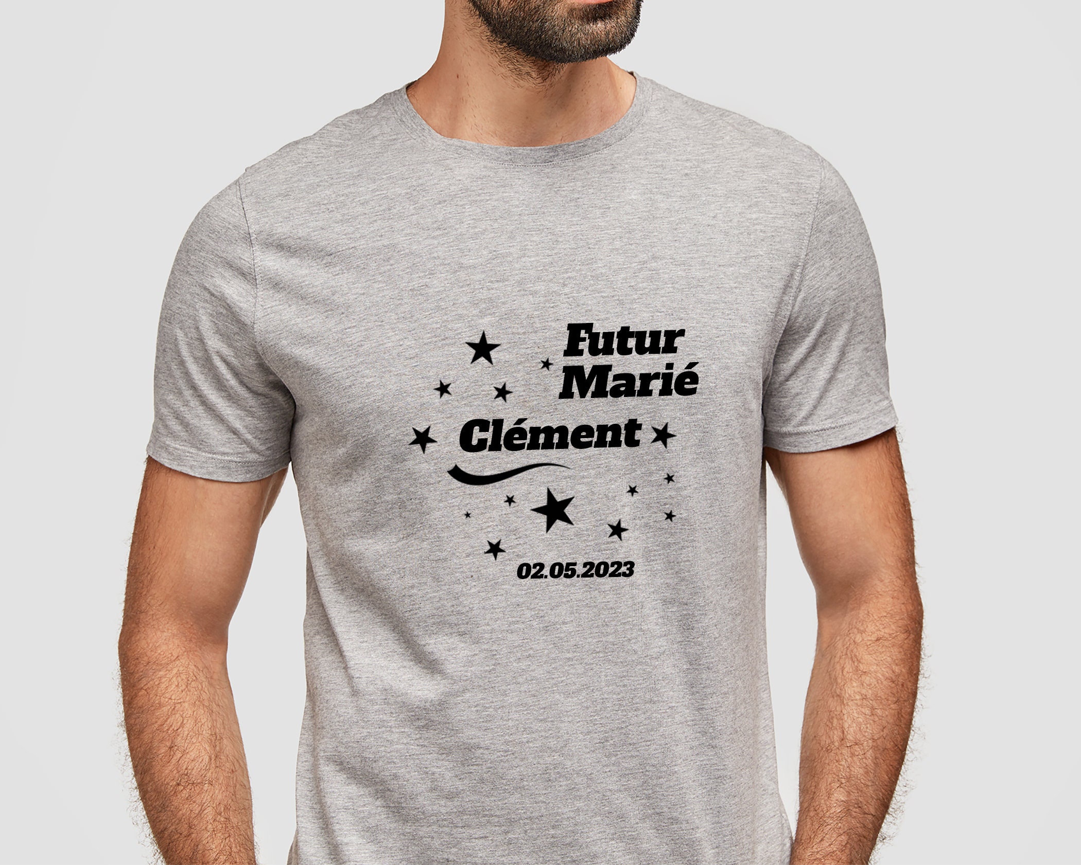 T shirt futur marié sale