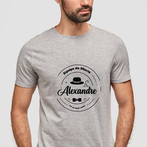 T-shirt EVG date prénom du marié personnalisés, enterrement de vie de garçon, cadeau pour le futur marié, cadeaux de mariage, fête EVG image 2