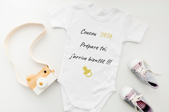 Personalized Baby Bodysuit Pregnancy Announcement, Birth