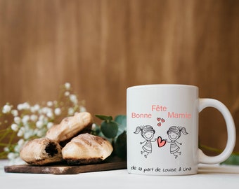 Mug/Tasse Personnalisé Mamie, fêtes des Mamies