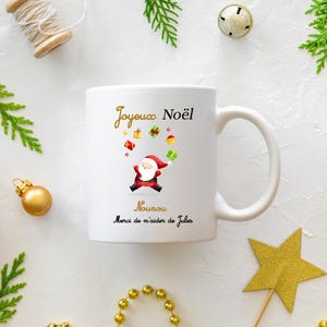 Personalized Christmas mug, Christmas gift for teacher, granny, nanny, master, uncle, etc., order your Christmas gifts in advance now!