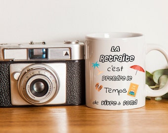 Mug/Tasse RETRAITE, mug personnalisé, mug cadeau surprise