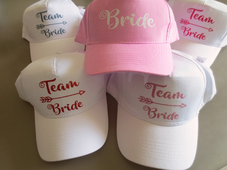 EVJF caps, personalized caps, bachelorette party, first name caps and/or with event date, guest gift image 8