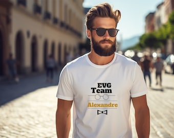 T-shirt EVG personnalisés,equipe du marié,futur marié + prénom, enterrement de vie de garçon,fête de Mariage,cadeaux de mariage,team groom!