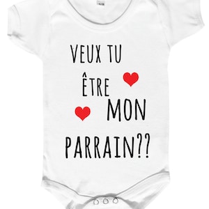 baby bodysuit "do you want to be my godfather?" bodysuit asking godfather, birth gift, godfather godmother, humor bodysuit