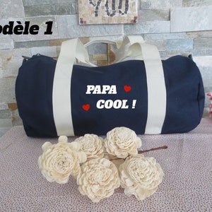 Sac de sport personnalisé pour papa, sac de voyage,sac week-end/sortie/pique-nique, fête des pères/papa/taille 40cmx20x20/compatible RYANAIR
