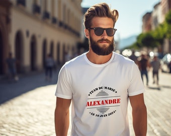 T-shirt EVG personnalisés,equipe du marié,futur marié + prénom, enterrement de vie de garçon,fête de Mariage,cadeaux de mariage!