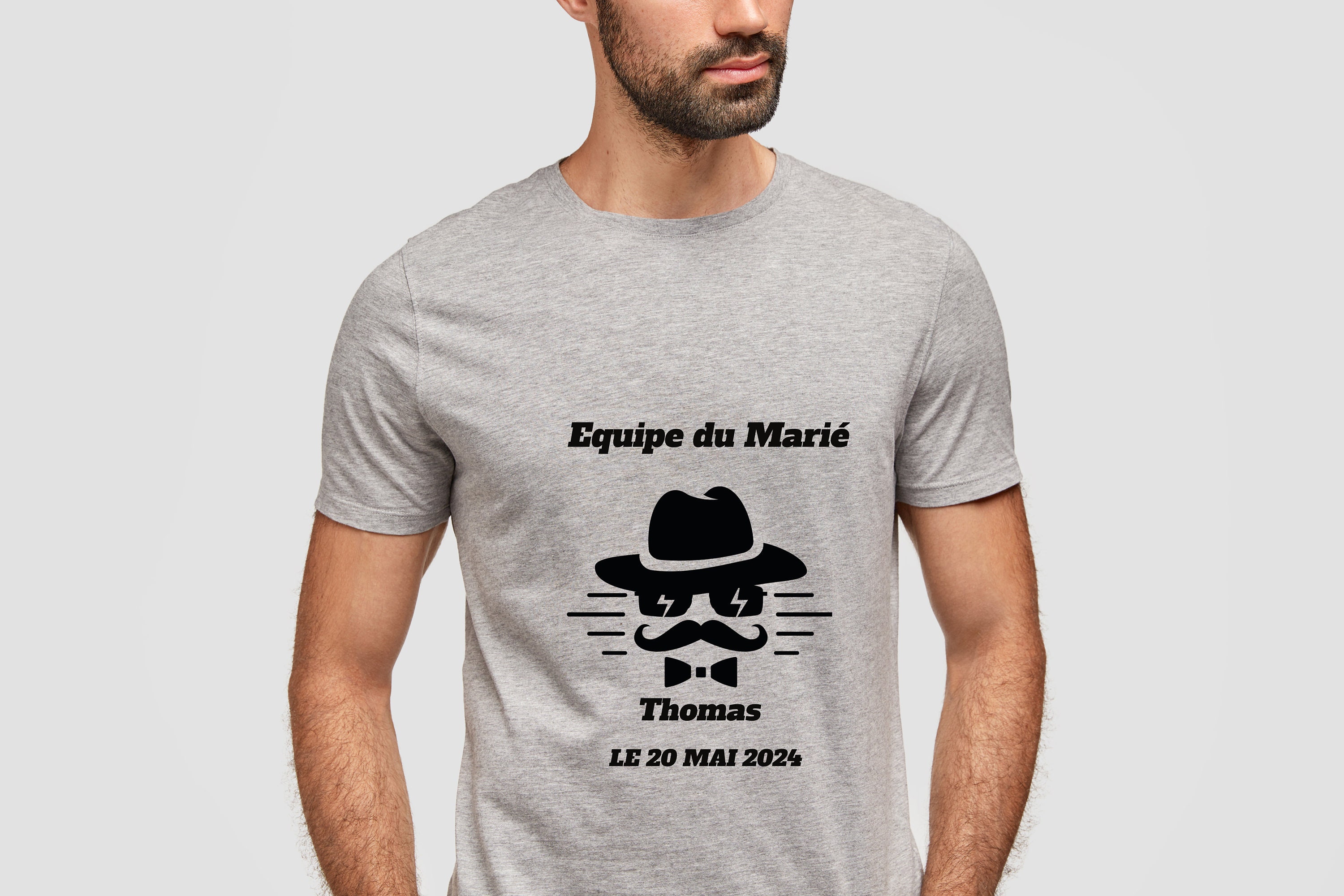 Discover EVG + Date + Prénom Du Marié Personnalisé Enterrement De Vie De Garçon Cadeau Pour Le Futur Marié T-Shirt