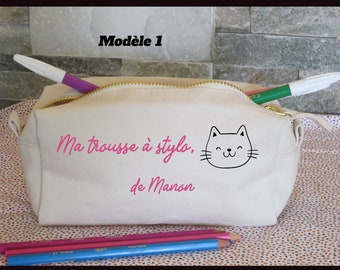 Customizable school kit with child's first name, CHAT school kit, Customizable back-to-school kit, children's kit