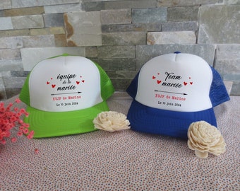 EVJF caps, personalized caps, bachelorette party, guest gift, wedding party at the top!!