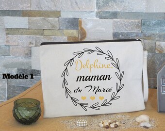 Bolsa nupcial, testigo de la novia, bolsa personalizada con nombre, bolsa de boda, bolsa testigo de la novia, evjf